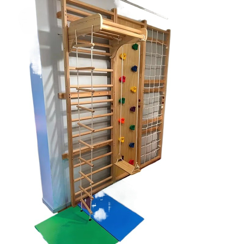 Kids Outdoor Climbing Frame - 9 in 1 Permainan Panjat Dinding