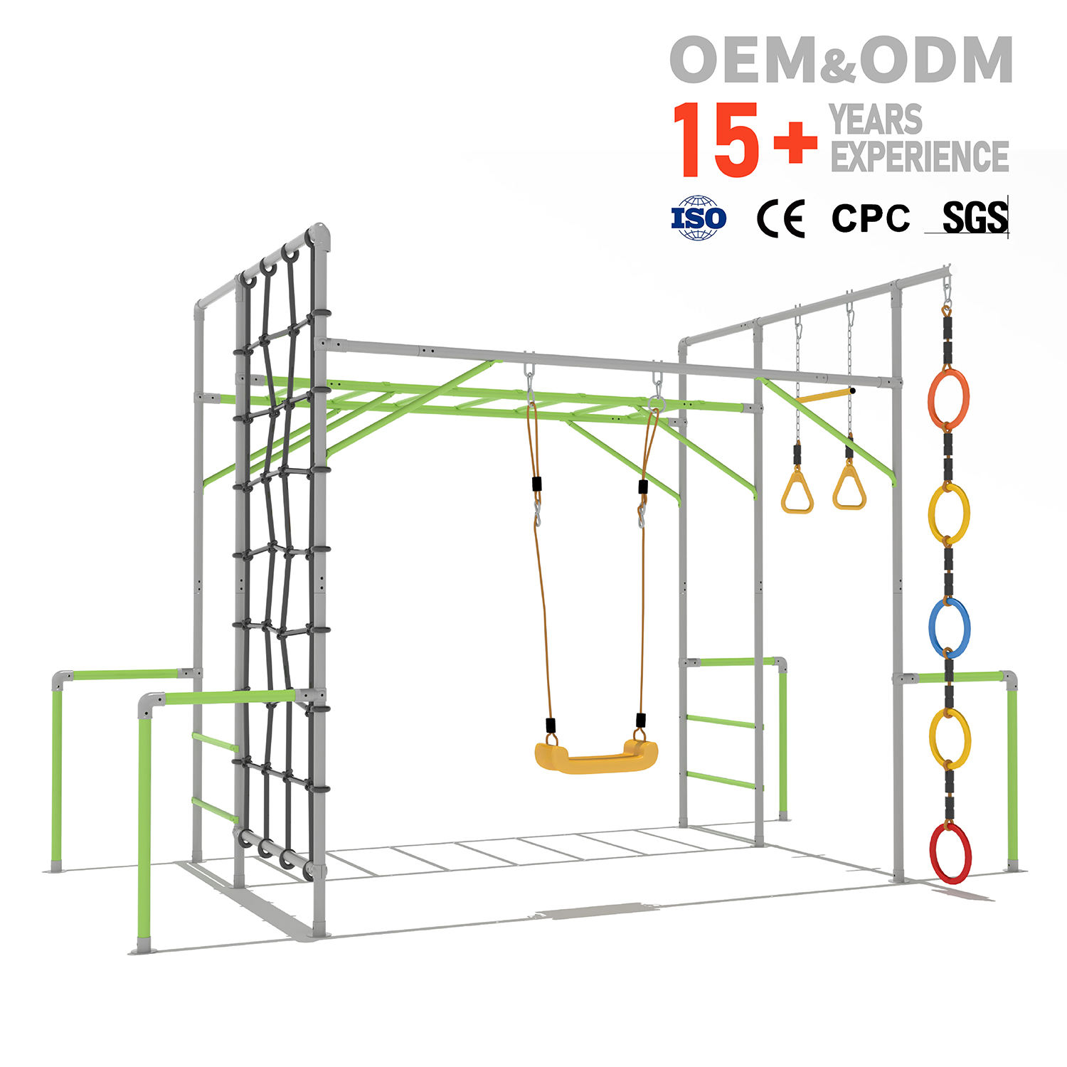 Kids Outdoor Climbing Frame - Rangka Panjat untuk Anak-anak, Taman Bermain