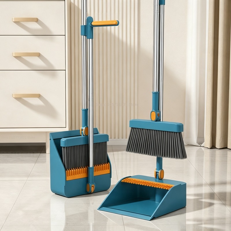 Kids Outdoor Broom - Set Sapu dan Pengki Gagang Panjang