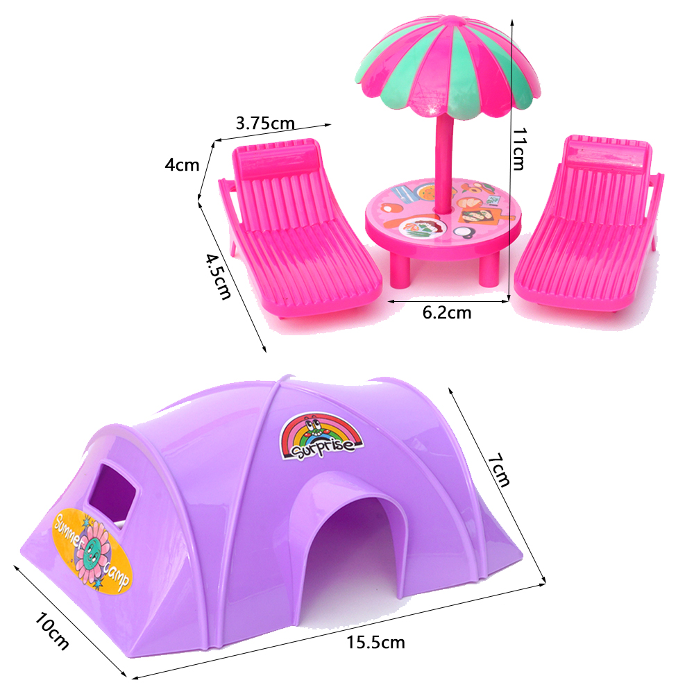Model furnitur Mini 1/12, orna - Kids Outdoor Furniture Set ulasan dan harga